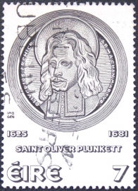 Ирландия 1975 год . Святой Оливер Планкетт (1625-1681) .
