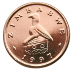 Зимбабве 1997 год . 1 цент .