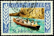 Остров Святой Елены 1977 год . Silver Jubilee .