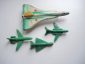самолет 4 самолета винтажные металлические и пластиковые игрушки авиация СССР - вид 3
