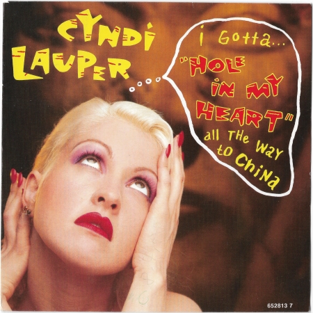 Cyndi Lauper "Hole In My Heart" 1988 Single
