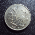 Южная Африка ЮАР 20 центов 1990 год.