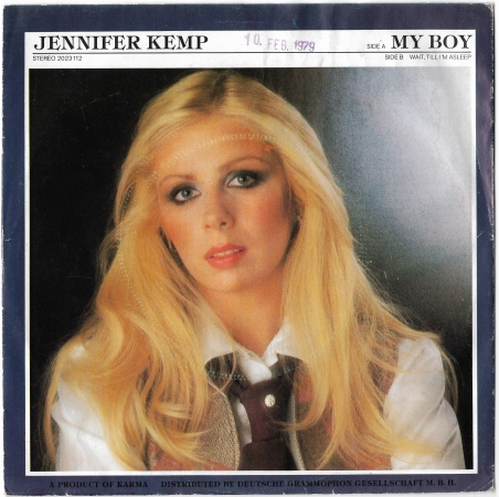 Jennifer Kemp (Prod. M.Kunze) "My Boy" 1979 Single