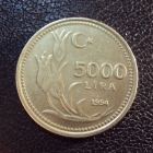 Турция 5000 лир 1994 год.