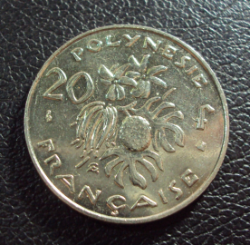 Французская Полинезия 20 франков 1998 год.