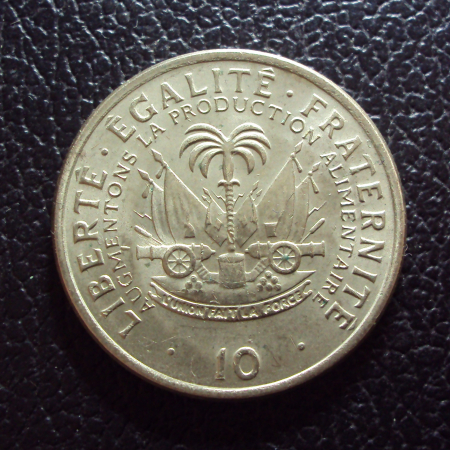 Гаити 10 сантимов 1975 год.