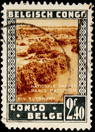 Бельгийское Конго 1938 год . Национальный парк .