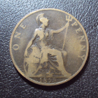 Великобритания 1 пенни 1898 год.