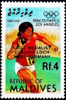 Мальдивы 1984 год . Олимпийские Игры В Лос-Анджелесе . (2)