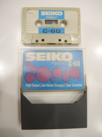 винтажная аудио кассета / аудиокассета seiko С-60