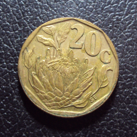 Южная Африка ЮАР 20 центов 1993 год.