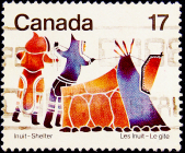 Канада 1979 год . Летняя палатка (печать Кякшука) .