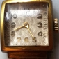 Часы женские Заря механика позолота с браслетом СССР  - вид 1