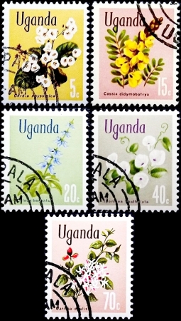 Уганда 1969 год . Флора . Цветы (не полная серия) .