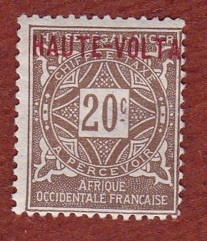 1920 Буркина-Фасо Цифра стандарт марки 1262 ЧИСТАЯ НАДПЕЧАТКА