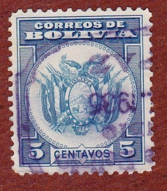 1933 Боливия Герб Флаги Геральдика стандарт марки 1244