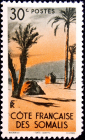 Сомали (Фр.) 1947 год . палатка Данакил , 30 с .  (1)