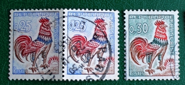 Франция 1962-65 Галльский Петух символ Франции Sc#1024, 1024В Used