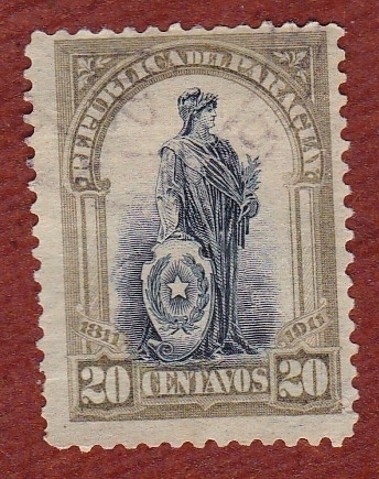 1911 Парагвай юбилей 100 Лет Независимости Аллегория стандарт марки 1247