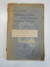 Книга "Патология общая и экспериментальная", медицина Франция, 1922