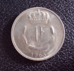 Люксембург 1 франк 1965 год.