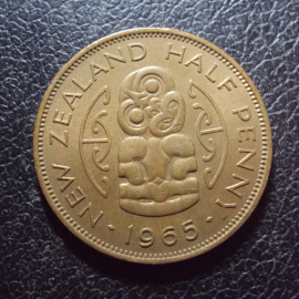 Новая Зеландия 1/2 пенни 1965 год.