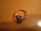 Кольцо перстень серебро 925 пробы позолота фианит - вид 1