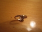 Кольцо перстень серебро 925 пробы позолота фианит - вид 3