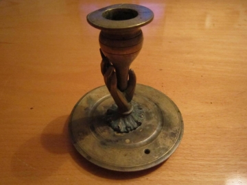 Чернильница cтаринная, подсвечник "Рука маркизы" бронза Российская Империя до 1917 г.