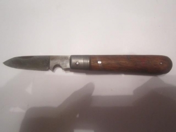 Нож складной связиста " BORA " Вермахт Вторая Мировая Война Германия до 1945 г.