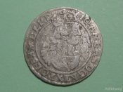 Монета 6 грошей Польша 1664 АТ Серебро Оригинал