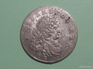 Монета 6 грошей 1704 год Пруссия Серебро Оригинал