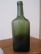 Старое стекло Кёнигсберга Бутылка из зеленого стекла с надписью ATHENSTAEDT & REDEKER HEMELINGEN - вид 1