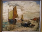 Картина "Морской пейзаж с рыбацкими лодками" L. Eland (Leonardus Joseph) 1884-1952 гг. - вид 1