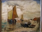 Картина "Морской пейзаж с рыбацкими лодками" L. Eland (Leonardus Joseph) 1884-1952 гг. - вид 2