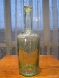 Старое стекло Кёнигсберга Бутылка из прозрачного зеленоватого стекла с надписью GEREVISIA BRAUEREI - вид 2