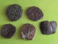 Монеты Византия 6 век Оригинал 5 штук - вид 1