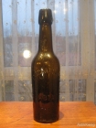 Старое стекло Кёнигсберга Пивная бутылка из темно коричневого стекла GENOSSENSCHAFTS BRAUEREI LABIA