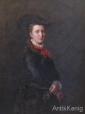 Картина Портрет молодой женщины 19 век - вид 3