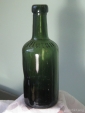 Старое стекло Кёнигсберга Бутылка из зеленого стекла с надписью Blutan - вид 1