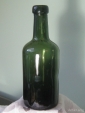 Старое стекло Кёнигсберга Бутылка из зеленого стекла с надписью Blutan - вид 2