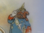 Фарфоровая кружка с сатирическим сюжетом Начало 20 века Пруссия Высота 7,2 см.