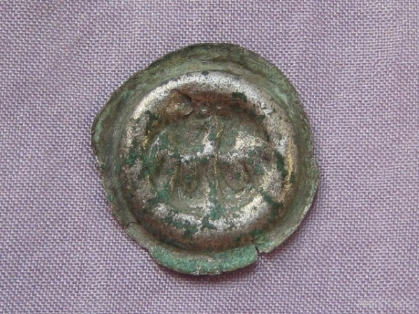 Монета Брактеат-пфенниг Серебро 15 век
