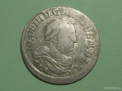 Монета 6 грошей Польша 1680 TLB Серебро Оригинал