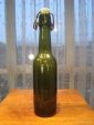 Старое стекло Кёнигсберга Пивная бутылка из зеленого стекла с надписью BRAUEREI WILHELM KRECH GOLDA - вид 1
