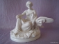 Статуэтка "Девушка с лебедем" КПМ Берлин 19 век - вид 1