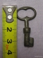 Старинный бронзовый ключ 18-19 век Германия - вид 2