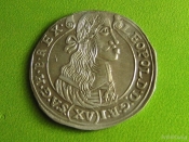 Монета Венгрия 15 крейцеров 1677 года