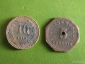 Монетоподобные жетоны Германии krigsgeld Bromberg и Bensheim - вид 1