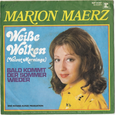 Marion Maerz "WeiSe Wolken" (Demis Roussos)" 1973 Single